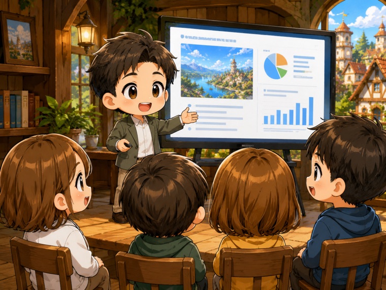 講義で発信や企画づくりを学ぶ様子