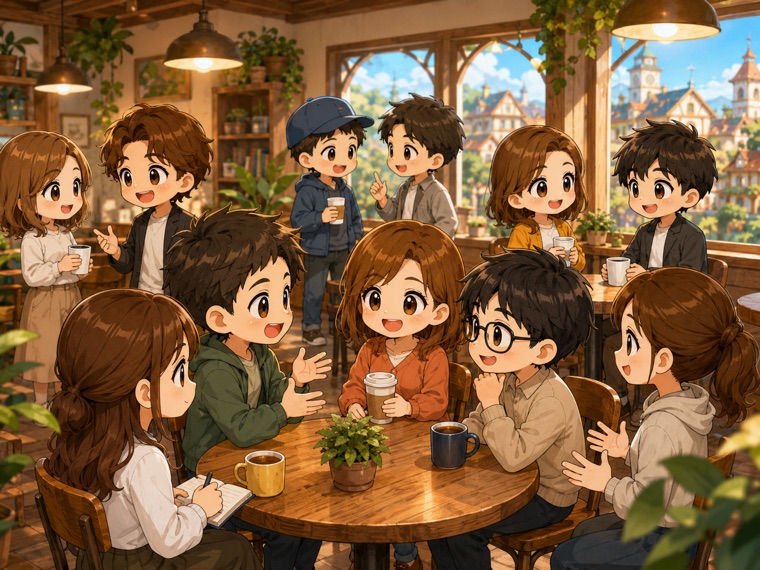 本気の仲間と交流する村の集まり